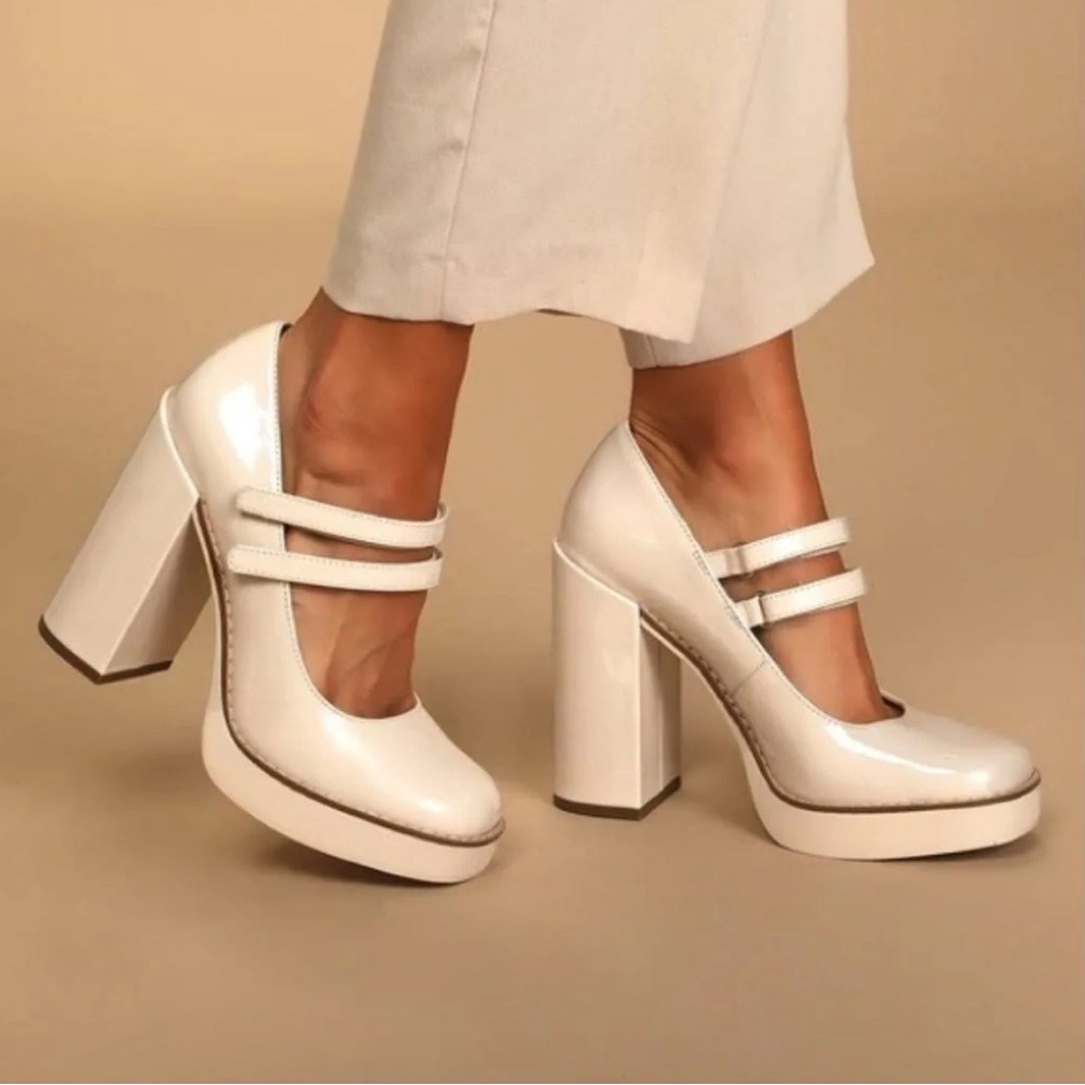 Steve Madden Twice Patent Casual Block Heels, 8-M… - image 8